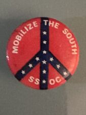 SSOC Southern Student Organizing Comm Mobilize Civil Rights Cause Pinback Button picture