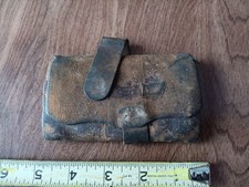 Antique 1940's Rustic Leather Wallet Chillicothe OH picture