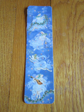 Vintage Bookmark Pamela Silin Palmer Rabbit Musicians Antioch 1990s Fairy Angel picture