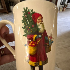 The Santa Claus Shoppe St. Nicholas Circa 1890 Ceramic Santa Mug, 1985 picture