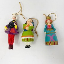 UNIEBOEK VTG Christmas Ornament NUTCRACKER Suite Made In Korea Lot 3 Clara Set picture