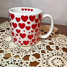Hearts Love  Coffee Mug Vintage FIB BOGART Korea 10 Oz. Vintage picture