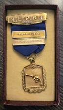1945 N.E.P.R.L. Northeastern Regional Marksman Metal First Place Pistol Ind picture