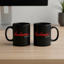 Jackson Guitars Red Logo Black Coffee Mug picture