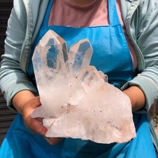 3020g HUGE Clear White Quartz Crystal Cluster Rough Specimen Healing Stone 5828 picture