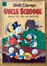 Vintage 1953 Dell Four Color #456 Uncle Scrooge Back To The Klondike Comic Book picture