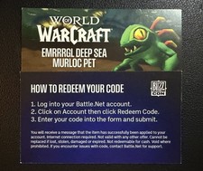 CODE only WoW World of Warcraft Emrrrgl Deep Sea Murloc in game Pet - No Funko picture