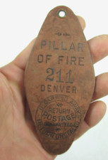 PILLAR OF FIRE shop room key tag castle Westminster University Denver Colorado picture
