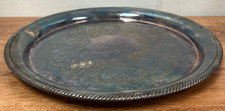 Castleton International Silver Company #671 12.25” Serving Tray, Round, Engraved picture