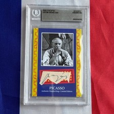 Pablo Picasso Handwritten Word Cut from a Autograph Letter Signed Beckett BAS picture