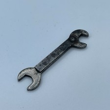 Vintage Double Open End Wrench Antique Made In USA Miniature Mini Small Metal 2” picture
