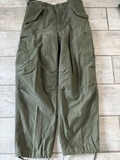 Korea War Period US Army OD Green Cotton M-1951 Field Trousers, Regular-Medium picture