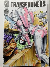 Transformers 19 Original Sketch Cover Variant Battle At Autobot City picture