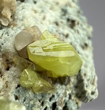 49 GM Green Sphene Crystals On Matrix  From KPK Pakistan r-1 picture