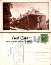 Logansport Indiana IN. Rear Of Center Building Longcliff Postcard 58233 picture