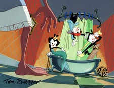 Animaniacs-Yakko,Wakko,Dot-Original Prod Cel-The Monkey Song-Signed T. Ruegger picture