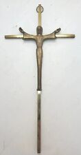 Vintage Brass Crucifix cross Wall  Hanging 10