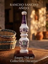 Señor Sancho Pancho Tequila Añejo Ceramic Empty Bottle 750ml Collectible Display picture