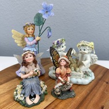 VTG Boyds Collection Faeriessence Dreamsicles Fairy Angel Figurine Lot of 4 Y2K picture
