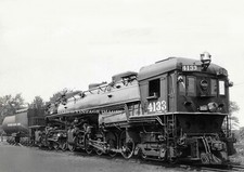Southern Pacific Railroad Cab Forward Steam Locomotive 4133 Train photo 8.5x11SP picture