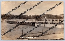 Dam & Hydroelectric Plant STEVENSON Connecticut RPPC Antique Photo 1920 picture
