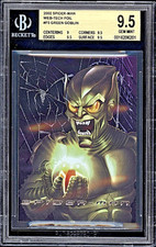 2002 Topps Marvel Spider-Man Web-Tech Tobey Maguire Green Goblin BGS 9.5 POP 1 picture