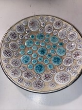 VTG Mid Century Mosaic Tile Trinket Dish/Ashtray-round picture