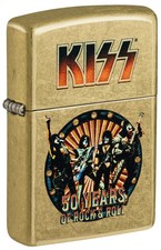 Zippo Kiss Over 50 Years of Rock and Roll Street Brass 46738 picture