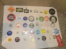 40 Vintage 70s/80s Metal Pin Back Pinback Button Pins,Buttons,Pinbacks,Daniels picture
