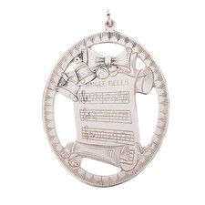 Lunt 1976 Sterling Silver Christmas Ornament Music Jingle Bell 925 Holiday Vtg picture