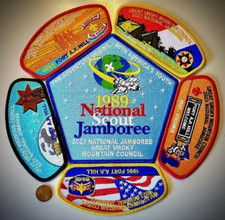 BSA GREAT SMOKY MOUNTAIN 230 OA 2023 1977 1981 1985 1989 JAMBOREE 6-PATCH JSP picture