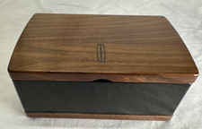 WALNUT WOOD LINCOLN CONTINENTAL DEALER PROMO LACQUERED JEWELRY BOX-NO USB-USED picture