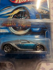 Hot Wheels 2006 Bugatti Veyron #144 First Edition Gray Blue Diecast Car picture