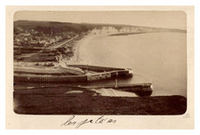 France, Dieppe, Les Jetées, vintage print, ca.1870 France, Dieppe, Les Jetées, picture