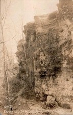 RPPC Real Photo Entrance Grand Gulf Oregon MO Postcard Cliff Cave picture