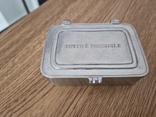 COSI TABELLINI Laurus Pewter Lidded Box Tutto È Possibile Made in Italy 9.5cm picture
