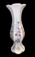 BEAUTIFUL VINTAGE 1980s HAND PAINTED ELLE SUSLEME FLORAL VASE EXCELLENT picture