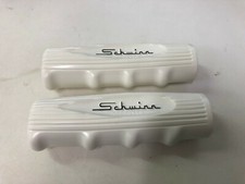 Schwinn 1960's Bicycle White W/ Black Letters Chubby Handlebar Grips Corvette & picture