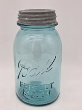 Vintage #13 Blue Ball Perfect Mason Quart Jar