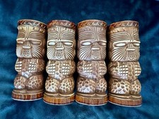 Vintage 70's Trader Dick's Tiki Mugs John Ascuada's Nugget OMC Japan Set of Four picture