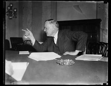 Photo:William Green 1930s Labor Leader at Desk Portrait picture
