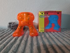 Vtg Lite-Works Blacklight Man Lamp Base UV Transparent Orange E-27 Party Light picture