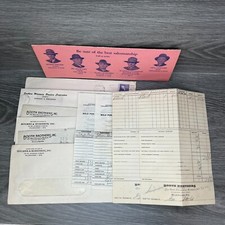 VTG 1940s 50s Booth Brothers WI Live Stock Commission Letter Farm Receipt picture