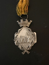 Spain Militaria Medal Cuba Campaign Civil Svce1873 Silver Crown original ribbon picture