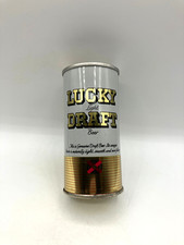 Smok'n 7oz *LUCKY DRAFT* 60's PAT PEND/LIFT RING BO'd SS Tab Beer Can General SF picture