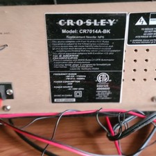 crosley radio vintage Cr7014a-bk picture