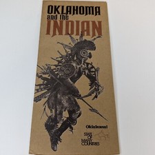 c1980s Oklahoma Indian Native American Brochure Pow Wow Events Guide Tour Map 8K picture