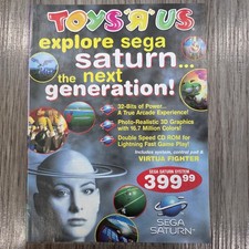 Vtg 90s Magazine Print Promo Ad Toys R Us Sega Saturn System Video Game picture