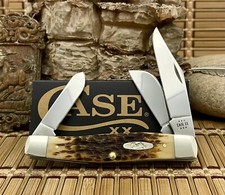 Case XX USA 2024 Peachseed Jig AMBER Bone 10724 Large Stockman Pocket Knife picture