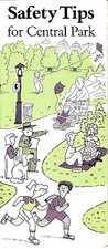 Safety Tips for Central Park NYC NY Vintage Brochure picture